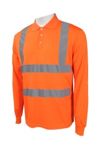D251 製造淨色安全Polo恤  設計長袖工業Polo恤  大量訂造工作Polo恤  工業制服專營